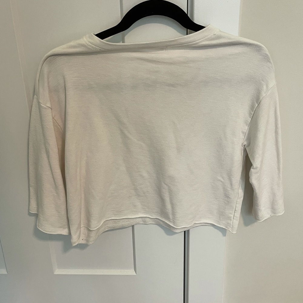 Project Basic White Crop Top - Picture 3 of 3